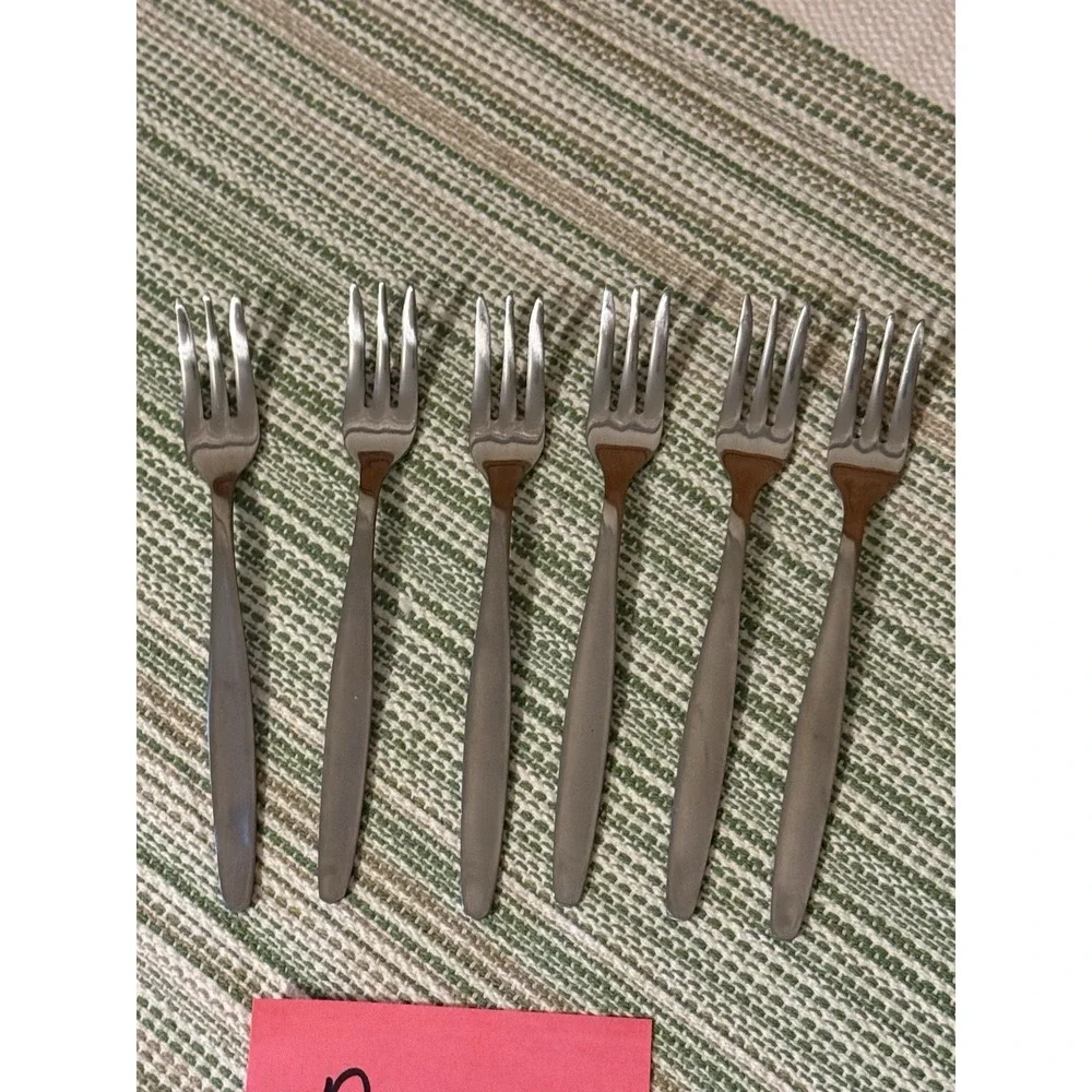 6 Norpro Stainless Steel Cocktail Appetizer Forks, 5